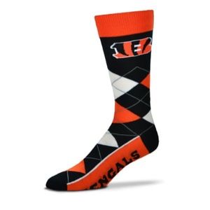 NFL Cincinnati Bengals Argyle Crew Lineup Socks